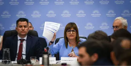 Patricia Bullrich en el Congreso de la Nación. Foto: Prensa Oficial.