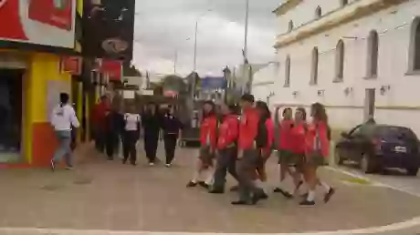 Una calle céntrica de la ciudad de Tartagal. Agencia