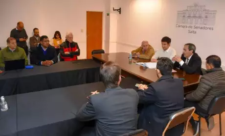  Senadores recibieron al procurador Pedro García Castiella.