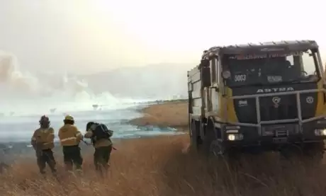  Advierte por el riesgo de incendios en la provincia. Foto: Gobierno Prensa.