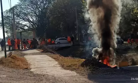  Las protestas se dieron en todos los campamentos de Vialidad. Foto: RRSS.