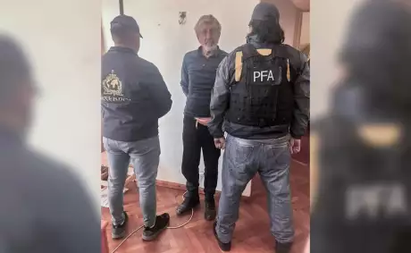 Leonardo Bertulazzi exmiembro de las Brigadas Rojas italianas fue detenido este jueves en Buenos Aires.PFA