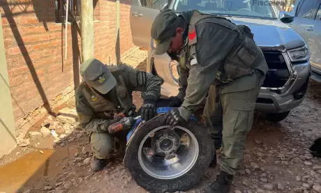  La presión excesiva de los neumáticos delató la maniobra. (Foto GNA).