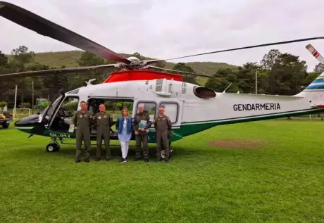  Helicóptero que desde el sábado está en Salta.