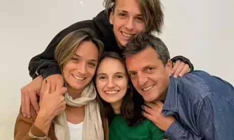  Sergio Massa y su familia. Foto: Infobae