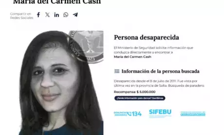  Imagen digitalmente modificada de cómo se vería María Cash en la actualidad.