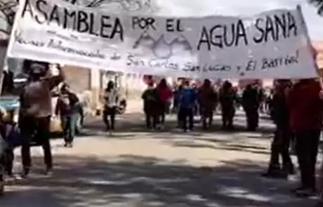  Reclamos de la Asamblea por el Agua de San Carlos. Foto: Archivo.