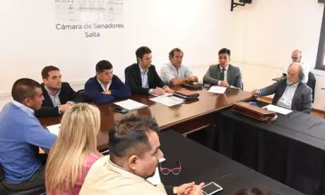  El encuentro fue encabezado por los senadores Javier Mónico y Jorge Soto.