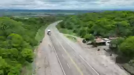 La zona de la Difunta Correa, vista desde el aire.