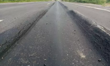  Estado de la ruta 9/34, conocida como la ruta de la muerte. Foto: Expresión del Sur.