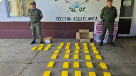 Un hombre traficó más de 30 kilos de cocaína, los cuales estaban ocultos en una lona con rollos de papel higiénico. 