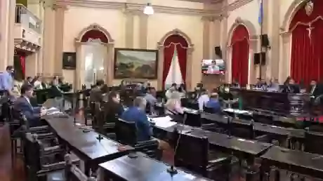 Senadores en la sesión de la semana pasada.