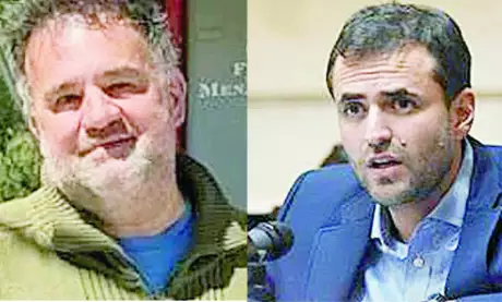  Federico Mena Saravia y el diputado Estrada.